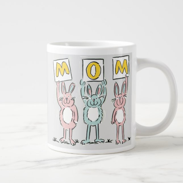 Grande Tasse Cadeau pour maman Fun Rabbits Design (Droite)