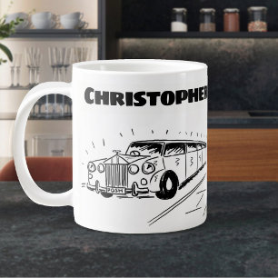Grande Tasse Cadeau pour un chauffeur de limousine avec nom