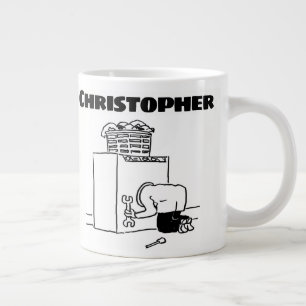 Grande Tasse Cadeau pour un réparateur de machine à laver avec