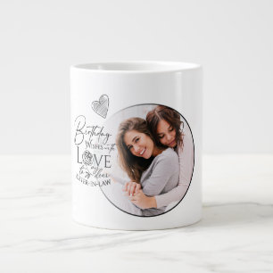 Grande Tasse Cadeaux d'anniversaire minimalistes personnalisés