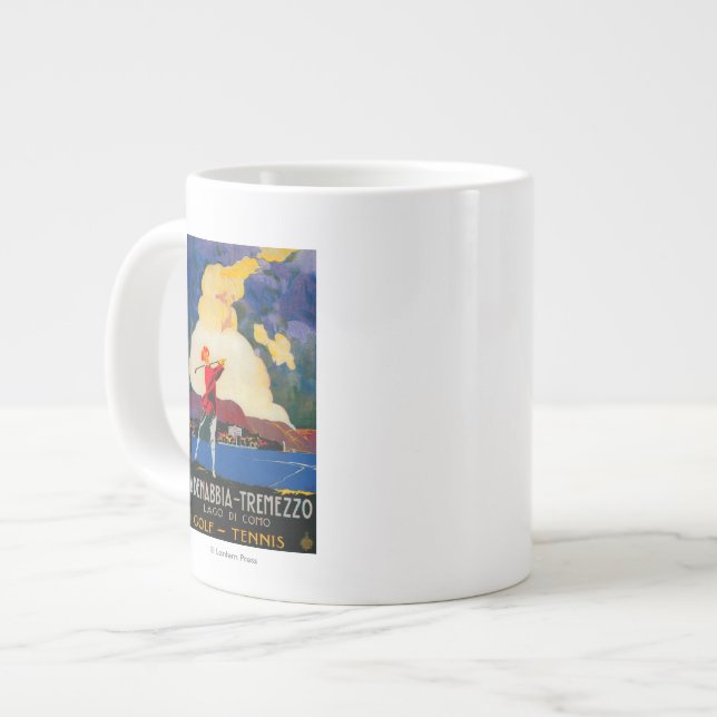 Grande Tasse Cadenabbia Tremezzo Poster Vintage Europe (Devant gauche)