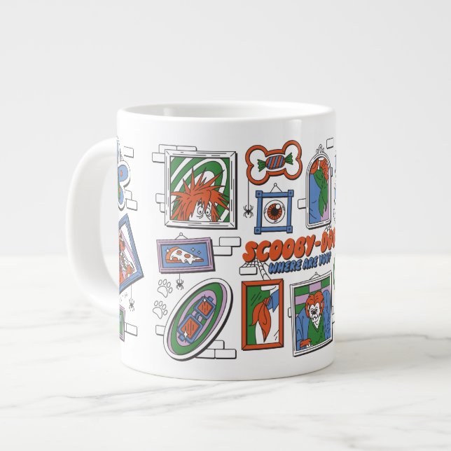 Grande Tasse Cadres photo de Scooby-Doo pour un mur d'Halloween (Devant gauche)