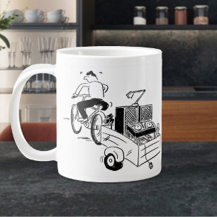 Grande Tasse Café Cartoon DJ Mobile