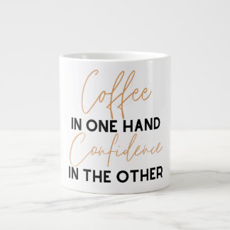 Grande Tasse Café d'une part Confiance dans l'autre