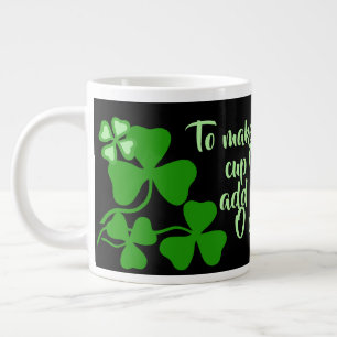 Grande Tasse Café irlandais/tasse parfaite 18 Irlande shamrock/