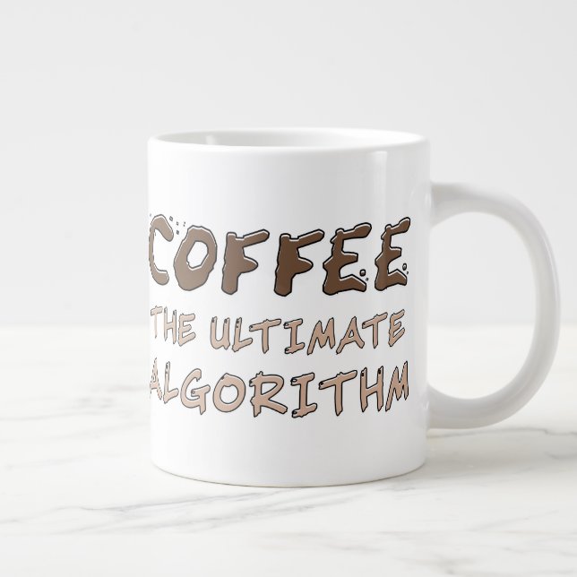 Grande Tasse Café L'algorithme ultime Drôle de programmeur (Droite)