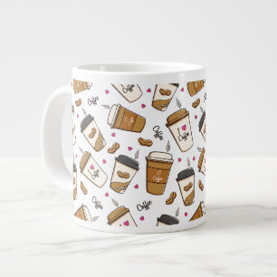 Grande Tasse Cafés, Fèves de café, Amateur de café, Coeurs