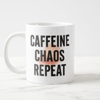 Grande Tasse Caffeine. Chaos. Repeat. – Neon Cyberpunk Coffee M