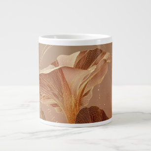 Grande Tasse Calla Lily Botanique Orange Brûlé