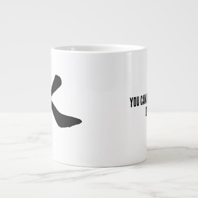 Grande Tasse Calligraphie-Eau chinoise classique-#001- (Devant)