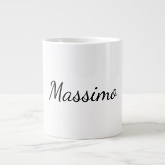 Grande Tasse Calligraphie Élégant Simple Nom Plain
