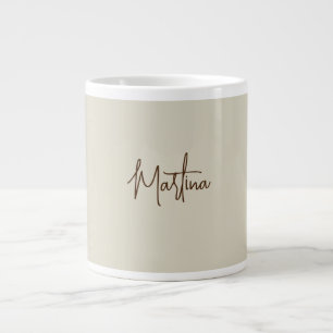 Grande Tasse Calligraphie minimaliste moderne