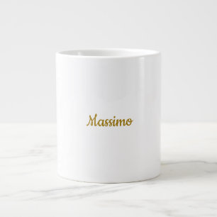 Grande Tasse Calligraphie Professionnel Élégant Couleur Or