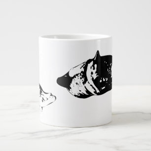Grande Tasse Calme Matinal Audacieux, Duo d'Encre
