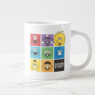 Grande Tasse Camarades de Rue Sésame   Blocs de couleur