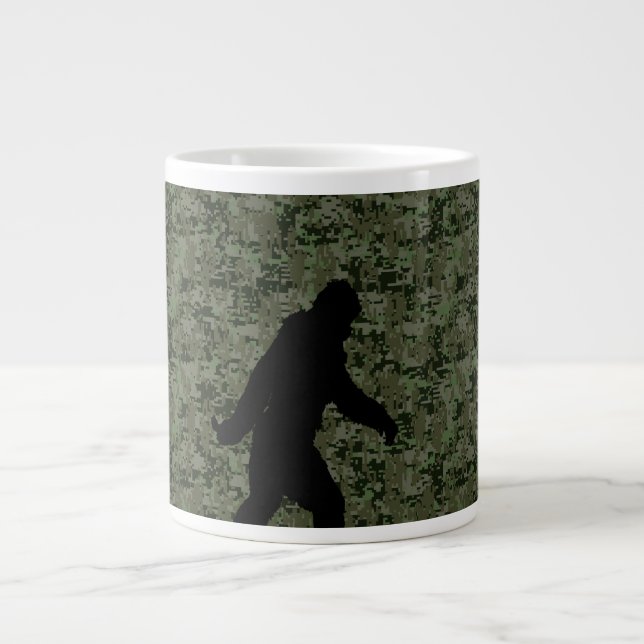 Grande Tasse Caméra numérique Black Gone Squatchin (Devant)