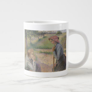 Grande Tasse Camille Pissarro Deux jeunes femmes paysannes