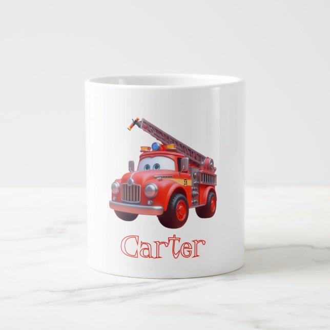 Grande Tasse Camion feu mou (Devant)