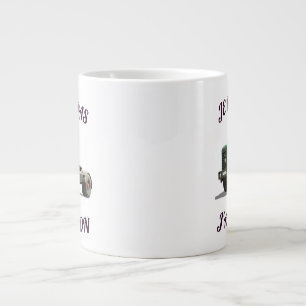 Grande Tasse Camion Vert Vintage – Illustration Rétro de Truck