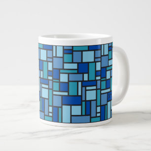Grande Tasse Camions monogrammes personnalisés de Motif géométr