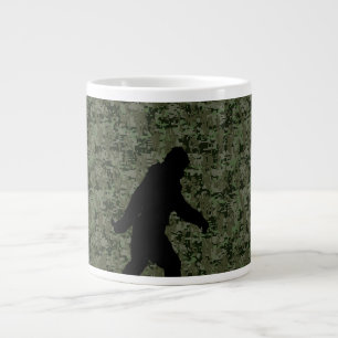 Grande Tasse Camouflage numérique de bois noir disparu Squatchi
