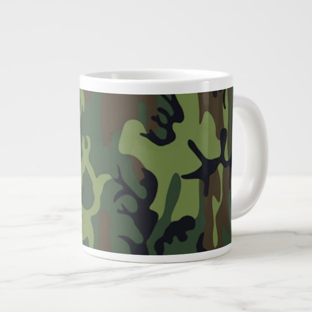 Grande Tasse Camouflage vert militaire (Devant droit)