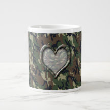 Camouflage Woodland Forest Heart sur Camo