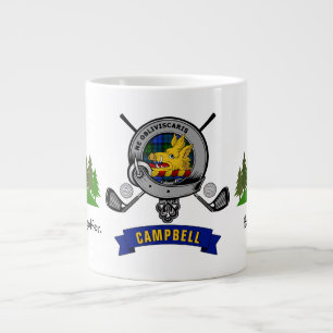 Grande Tasse Campbell Clan Badge & Tartan Golf personnalisé