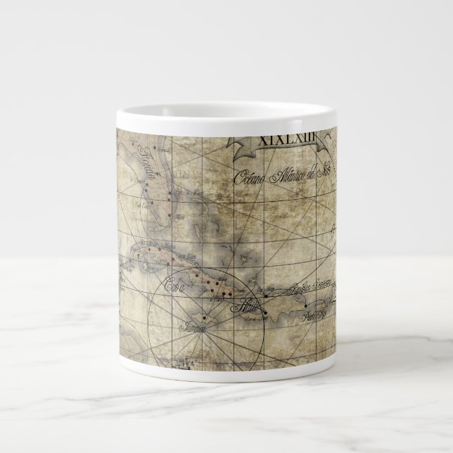 Grande Tasse Caraïbes - ancienne carte (Devant)