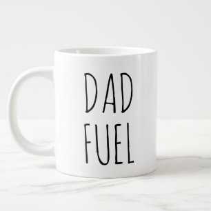 Grande Tasse "Carburant papa" Simple Farmhouse moderne