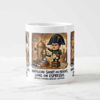 Grande Tasse Caricature amusante de Napoléon au café - Manque d