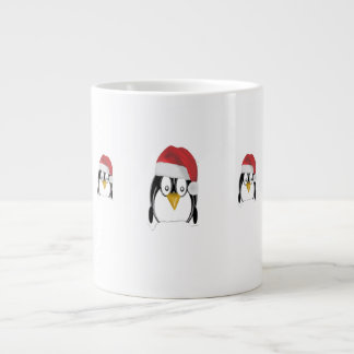 Grande Tasse Caricature de Noël Penquins