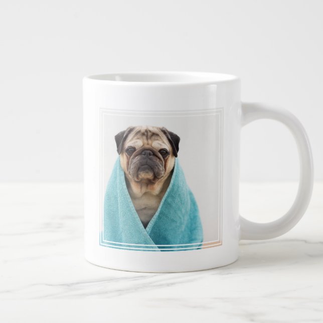 Grande Tasse Carlin dans une serviette (Droite)