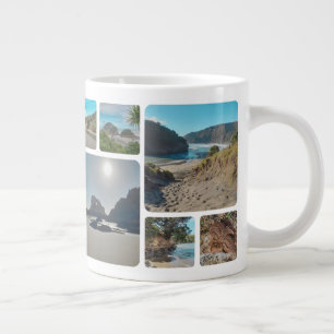 Grande Tasse Carré Instagram Image Collage Coin arrondi