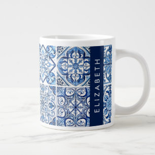 Grande Tasse Carreaux méditerranéens, Portugais, Azulejo, Votre
