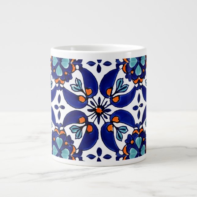 Grande Tasse Carrelage Talavera Mexicaine No 1 (Devant)
