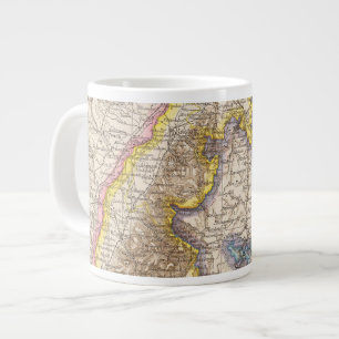 Grande Tasse Carte Atlas de Baden-Allemagne