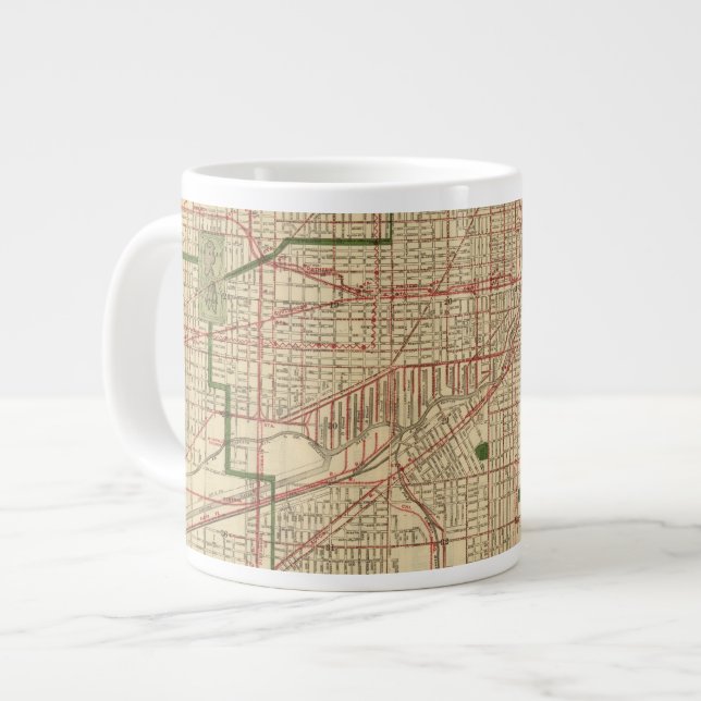 Grande Tasse Carte de Chicago par Blanchard (Devant gauche)