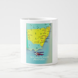 Grande Tasse Carte de la Nouvelle-Galles du Sud Australie