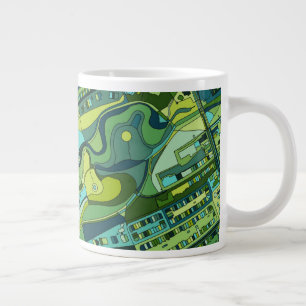 Grande Tasse Carte de la structure de la ville d'Amsterdam