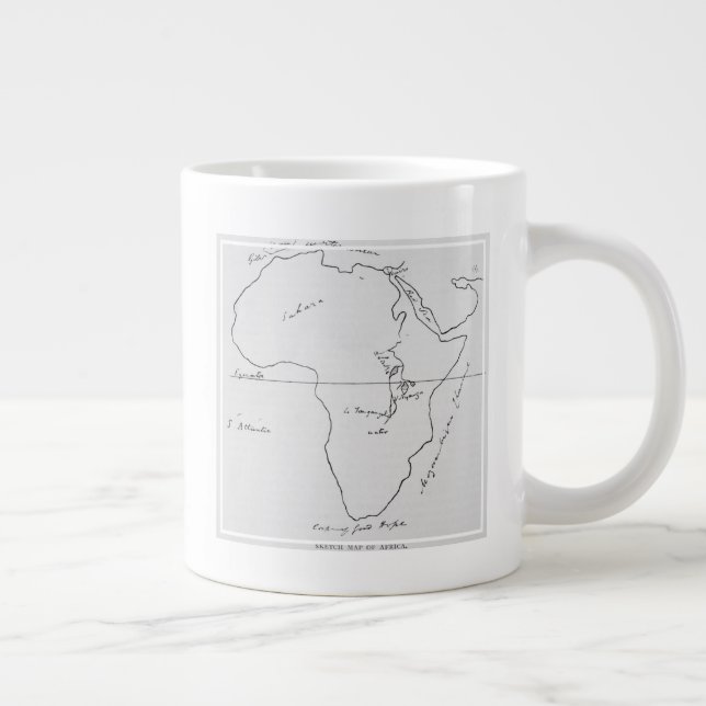 Grande Tasse Carte de l'Afrique (Droite)