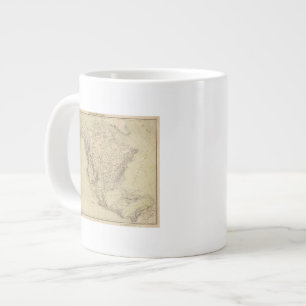 Grande Tasse Carte de l'Atlas nord-américain montrant les trib