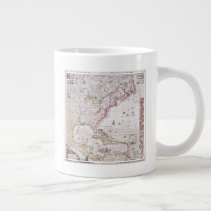 Grande Tasse Carte de l'Empire britannique en Amérique