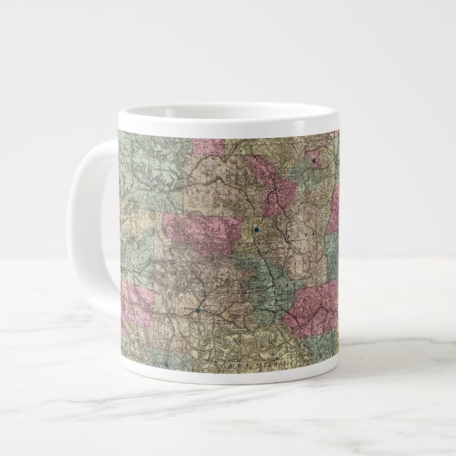 Grande Tasse Carte de l'État du Colorado (Devant gauche)