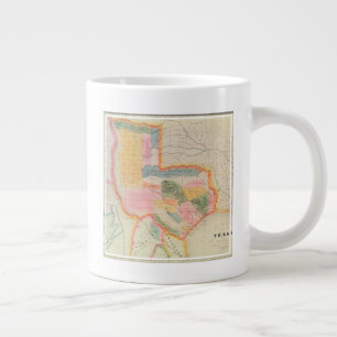 Grande Tasse Carte de l'état du Texas 1835