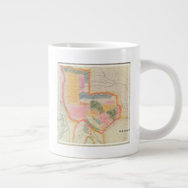 Grande Tasse Carte de l'état du Texas | 1835 (Droite)
