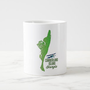Grande Tasse carte de l'île de Cumberland Géorgie