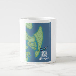 Grande Tasse Carte de l'île Jekyll Géorgie États-Unis