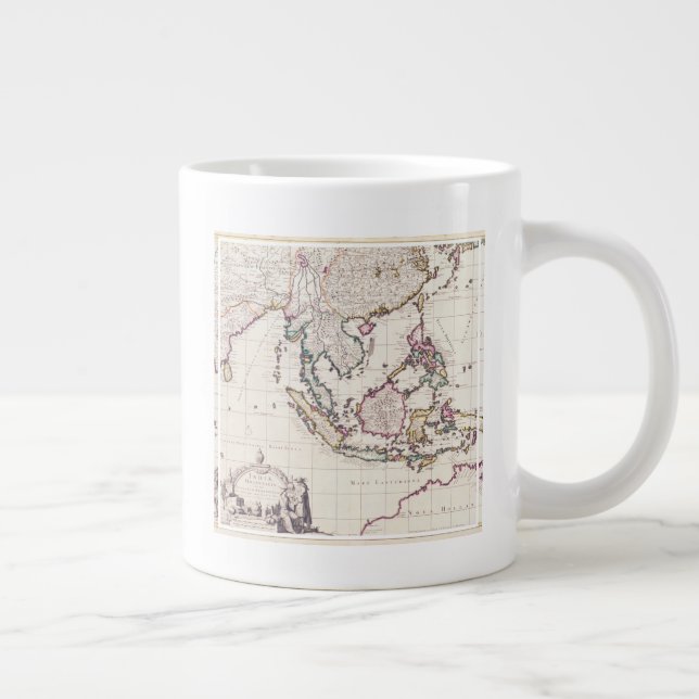 Grande Tasse Carte de l'Inde et des Indes orientales (Droite)