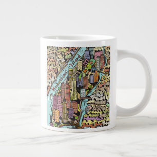 Grande Tasse Carte de New York